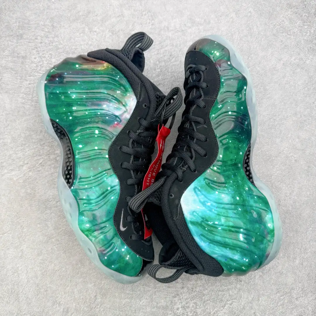 Nike Galaxy Green Foamposite Sneakers - Image 11