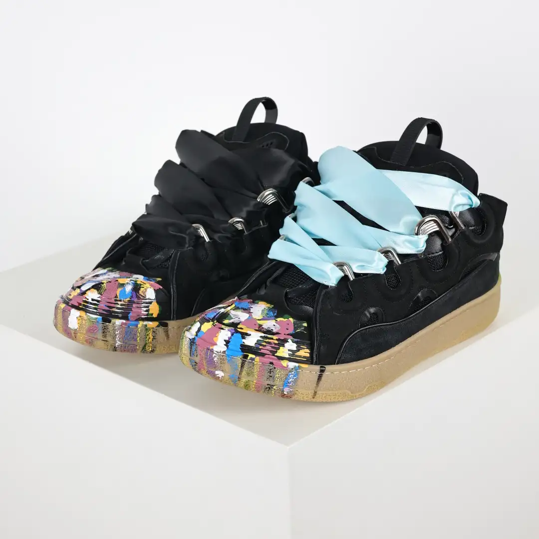 Lanvin Curb Splatter Sneakers - Image 4