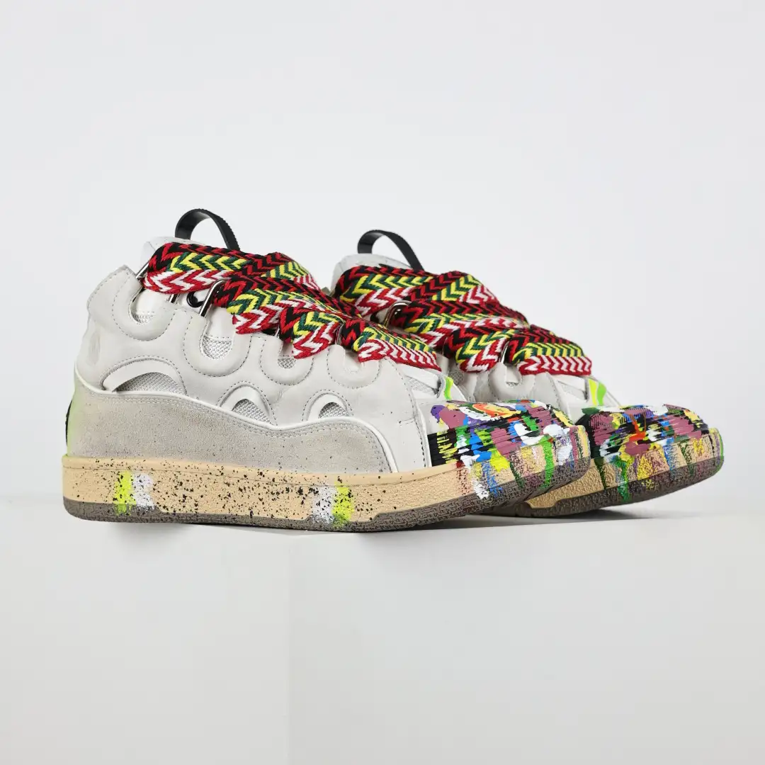 Lanvin Curb Splatter Sneakers - Image 4