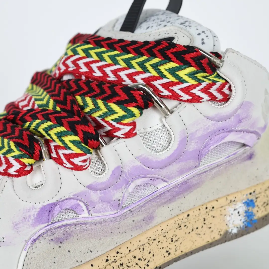 Lanvin Curb Splatter Sneakers - Image 5