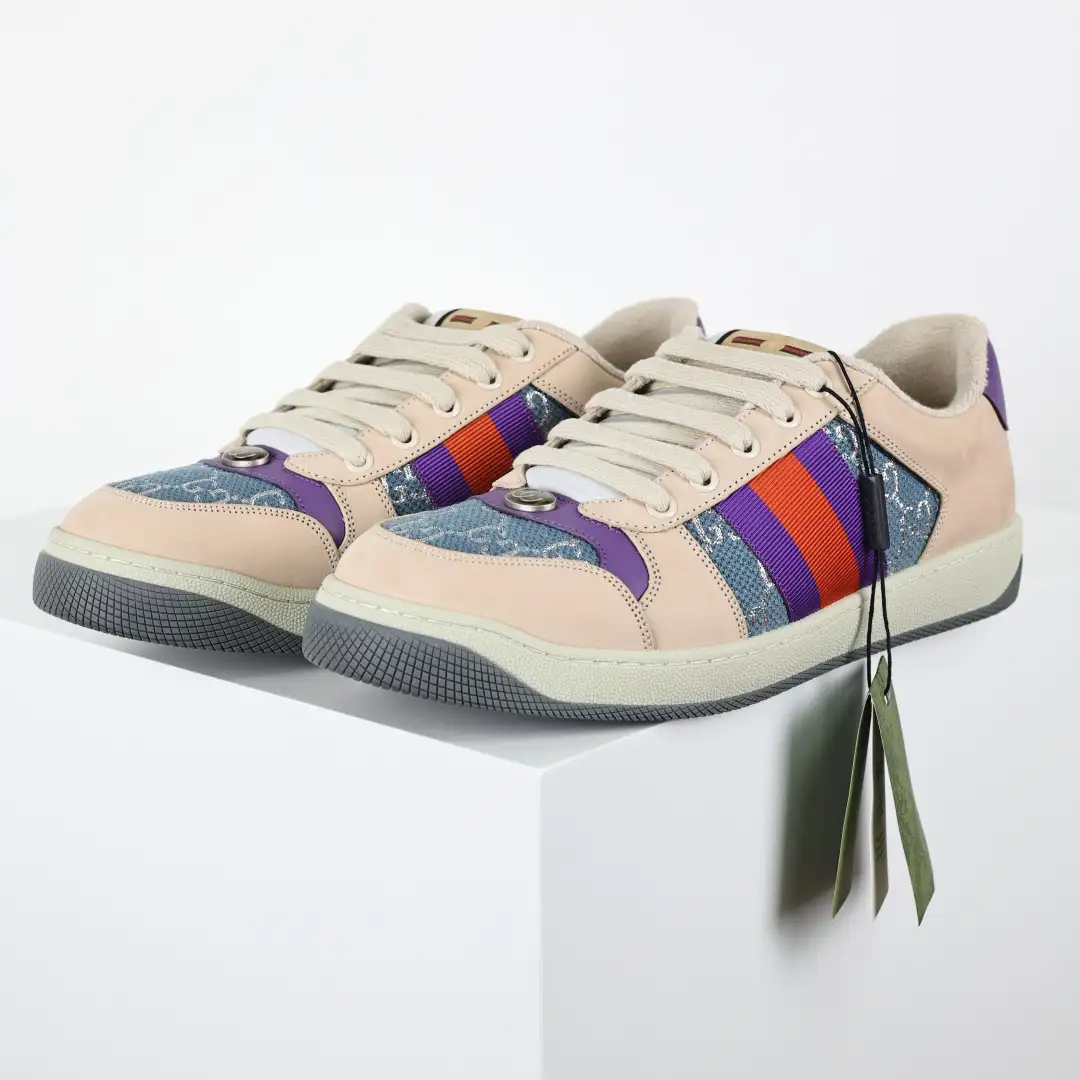 Gucci Screener Sneakers – Purple Denim - Image 2