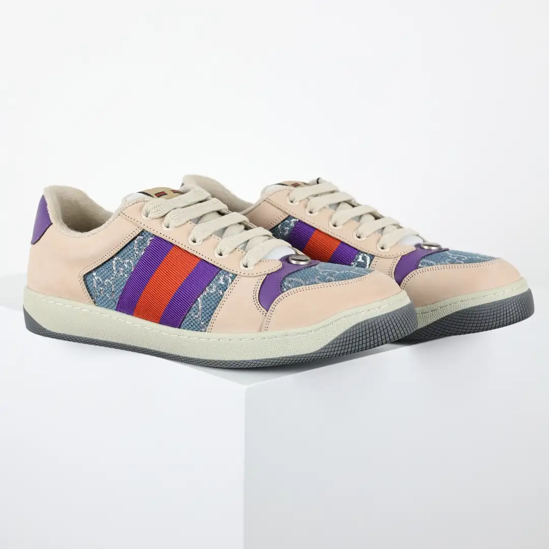 Gucci Screener Sneakers – Purple Denim - Image 3