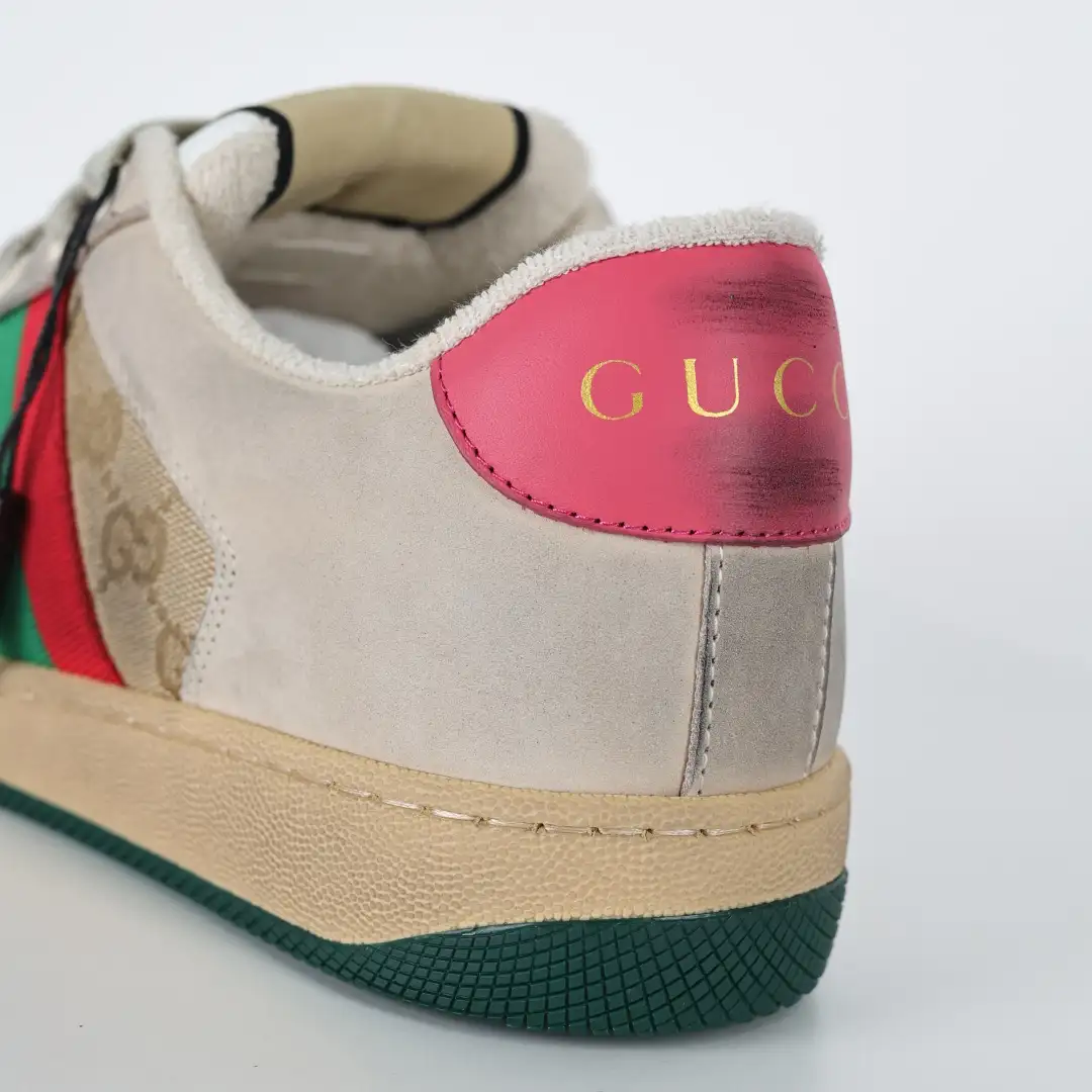 Gucci Screener Sneakers – Apricot Pink - Image 4