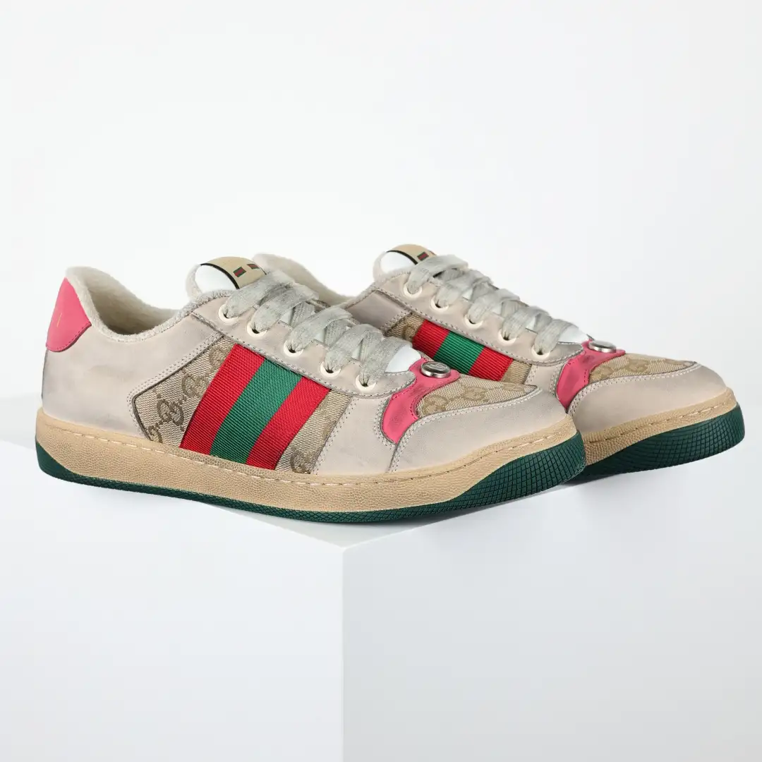 Gucci Screener Sneakers – Apricot Pink - Image 5