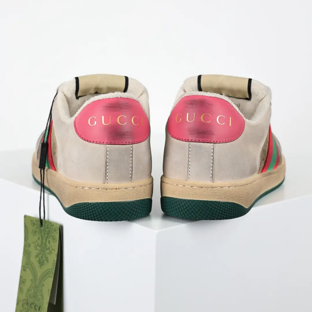 Gucci Screener Sneakers – Apricot Pink - Image 8
