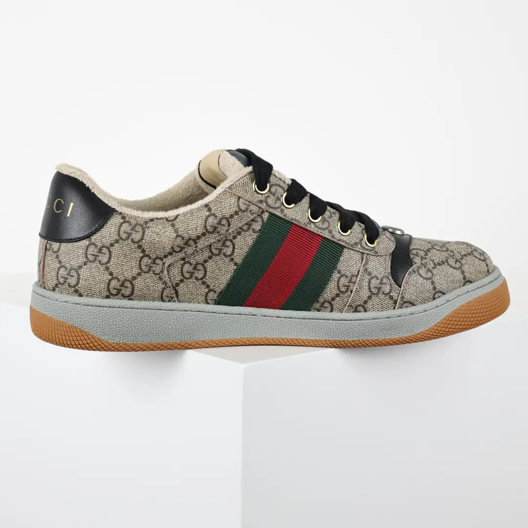 Gucci Screener GG Sneakers – Vintage Brown - Image 1