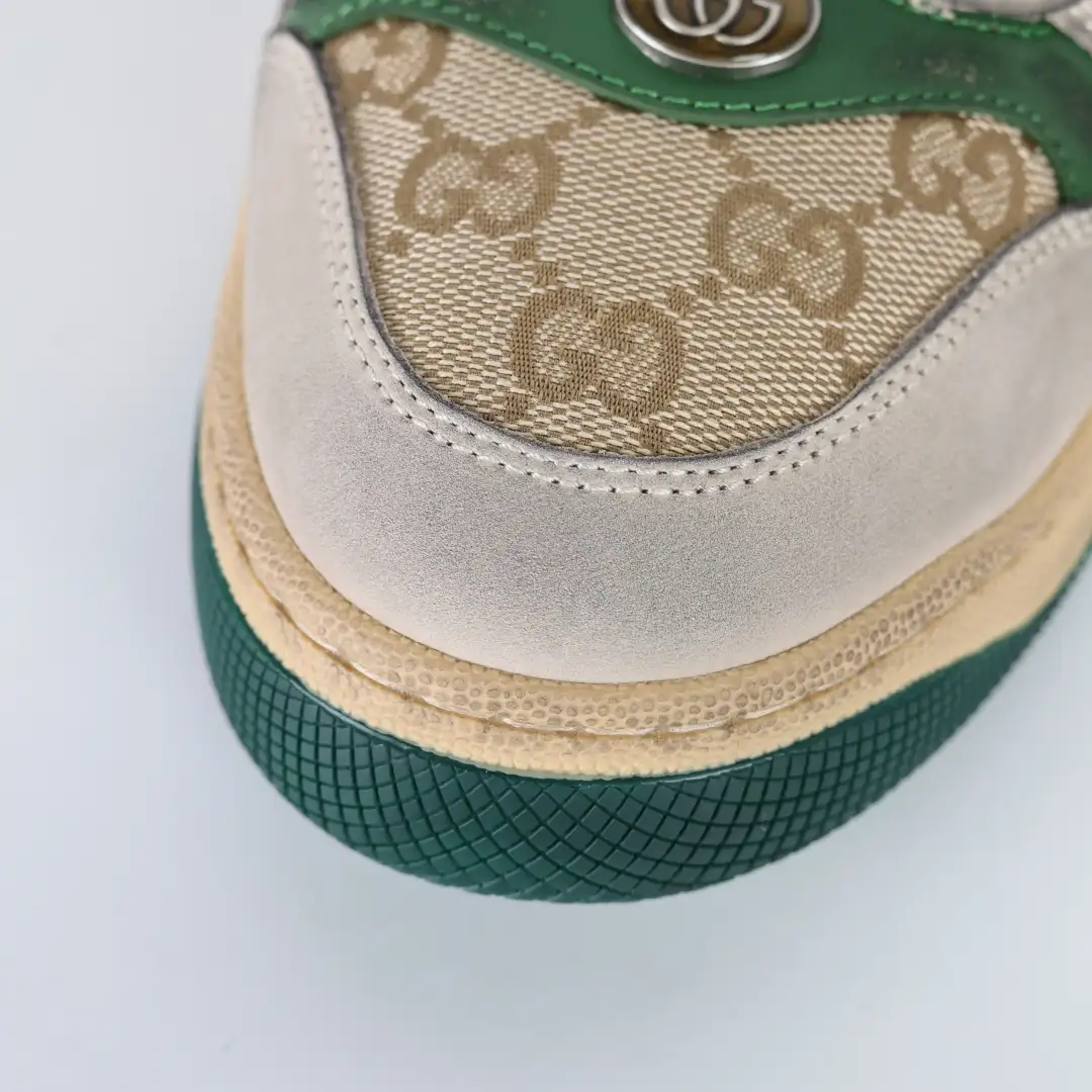 Gucci Screener Sneakers – Apricot Green - Image 2