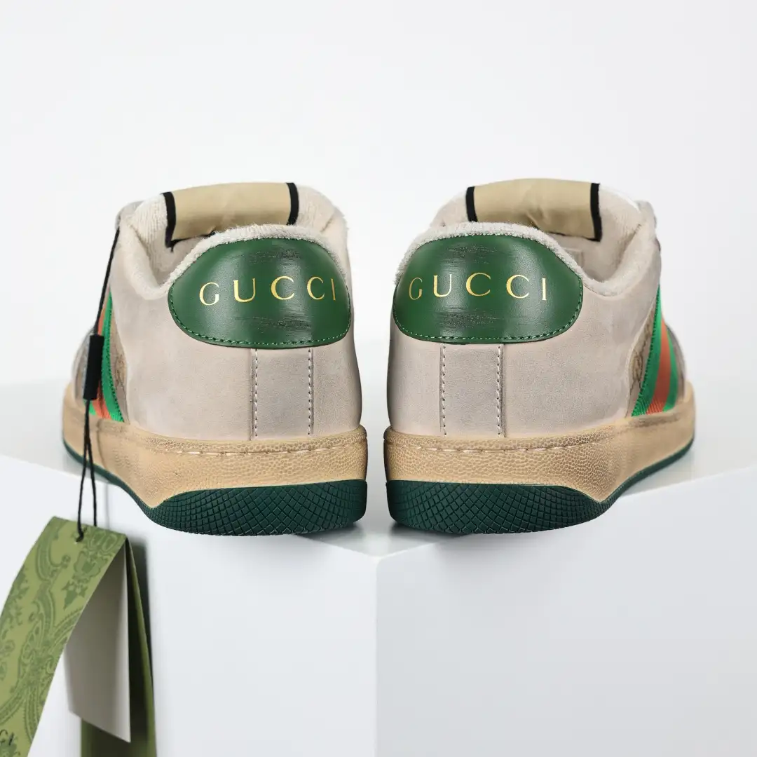 Gucci Screener Sneakers – Apricot Green - Image 6