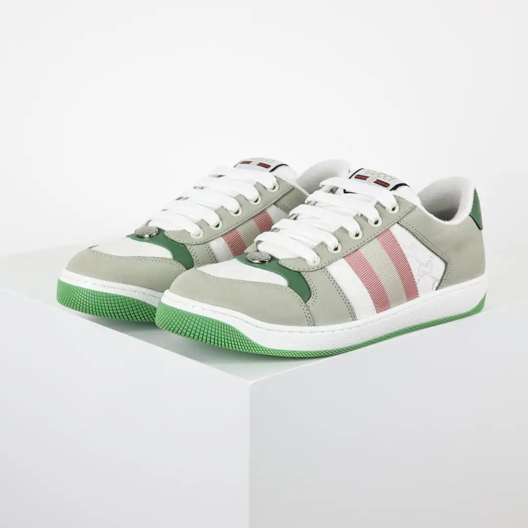 Gucci Screener Sneakers – Green Apple - Image 2