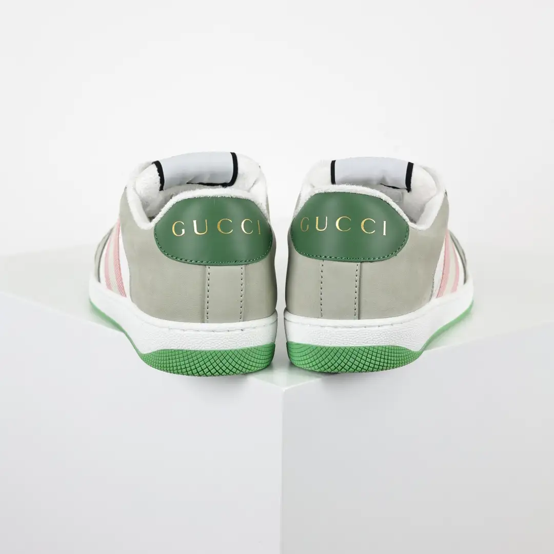 Gucci Screener Sneakers – Green Apple - Image 8
