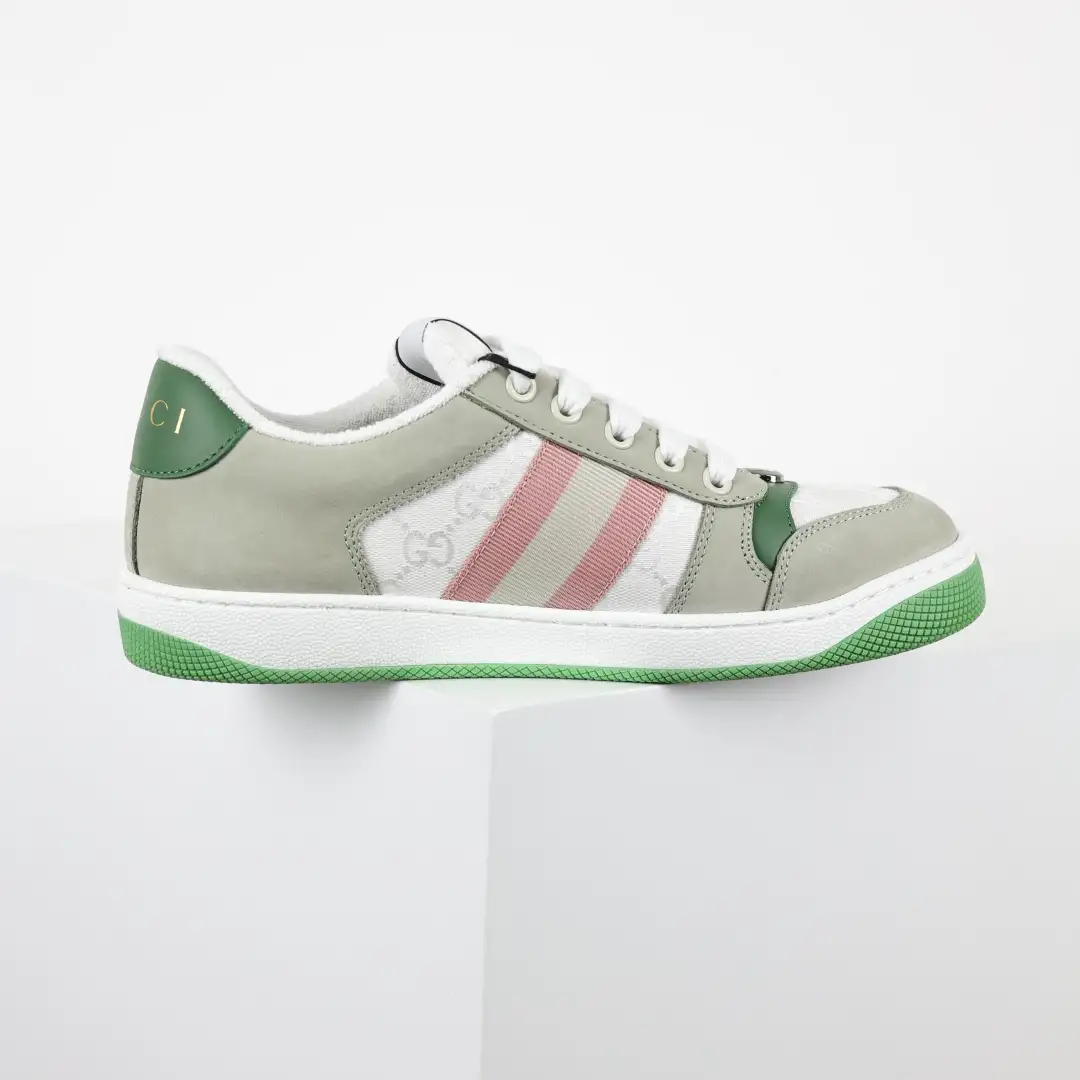 Gucci Screener Sneakers – Green Apple - Image 1