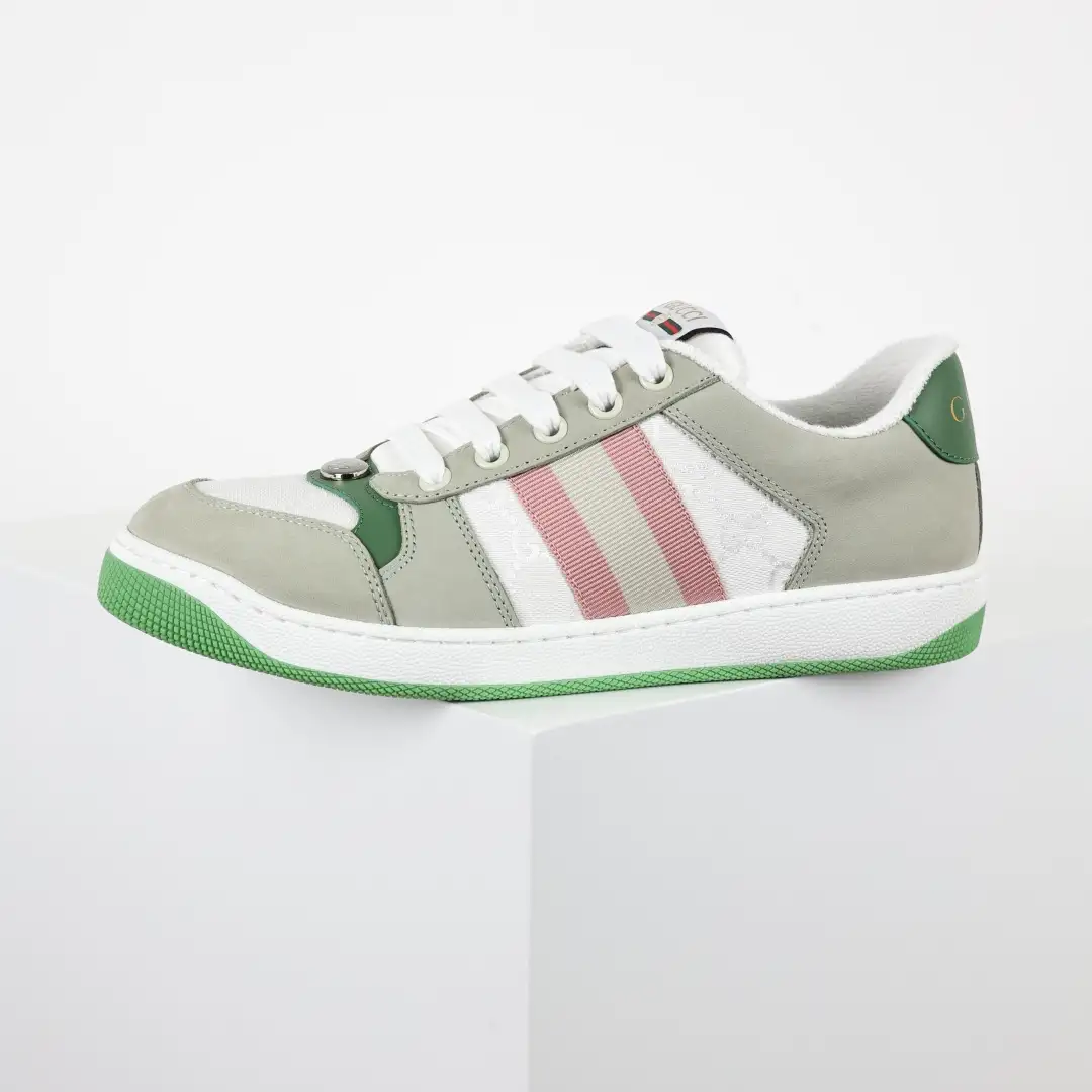 Gucci Screener Sneakers – Green Apple - Image 4