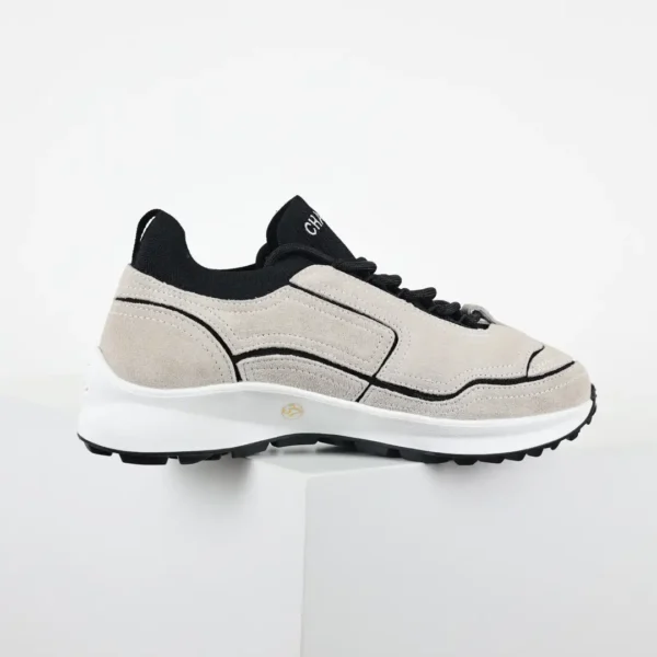 Chanel 26A Beige Suede Sneakers