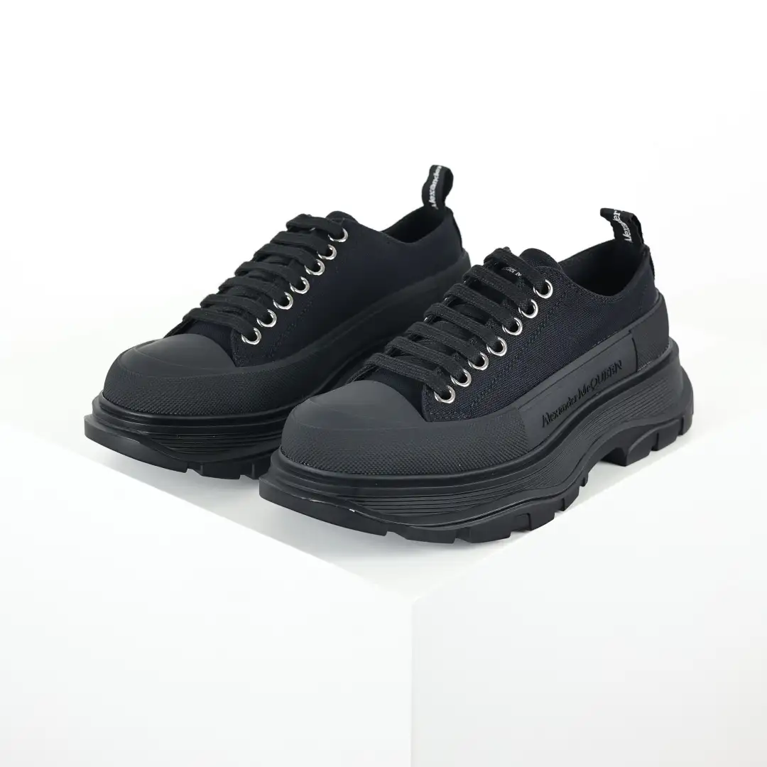 McQueen Tread Slick Black Sneakers - Image 2