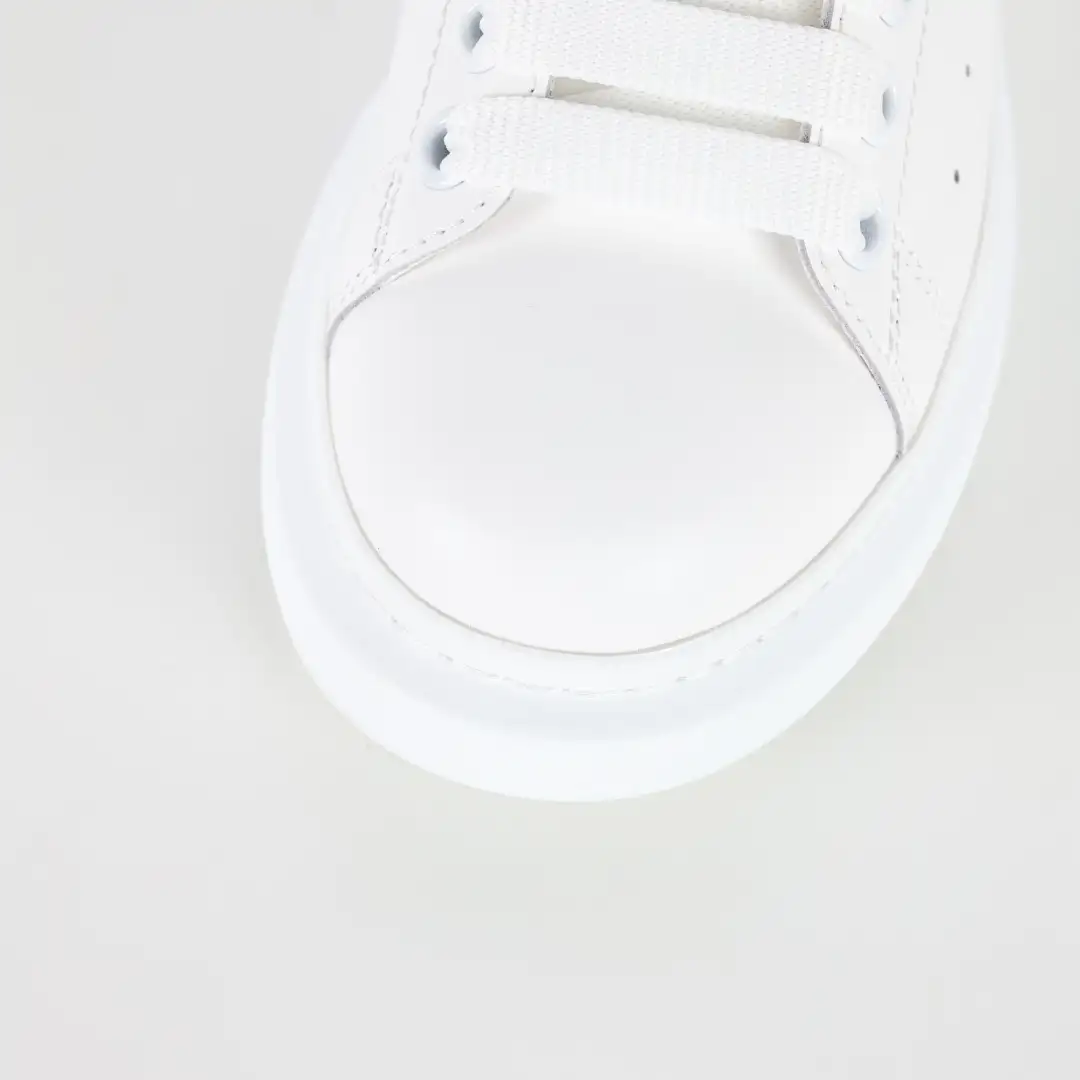 Alexander McQueen White/Apricot Heel Sneakers - Image 4