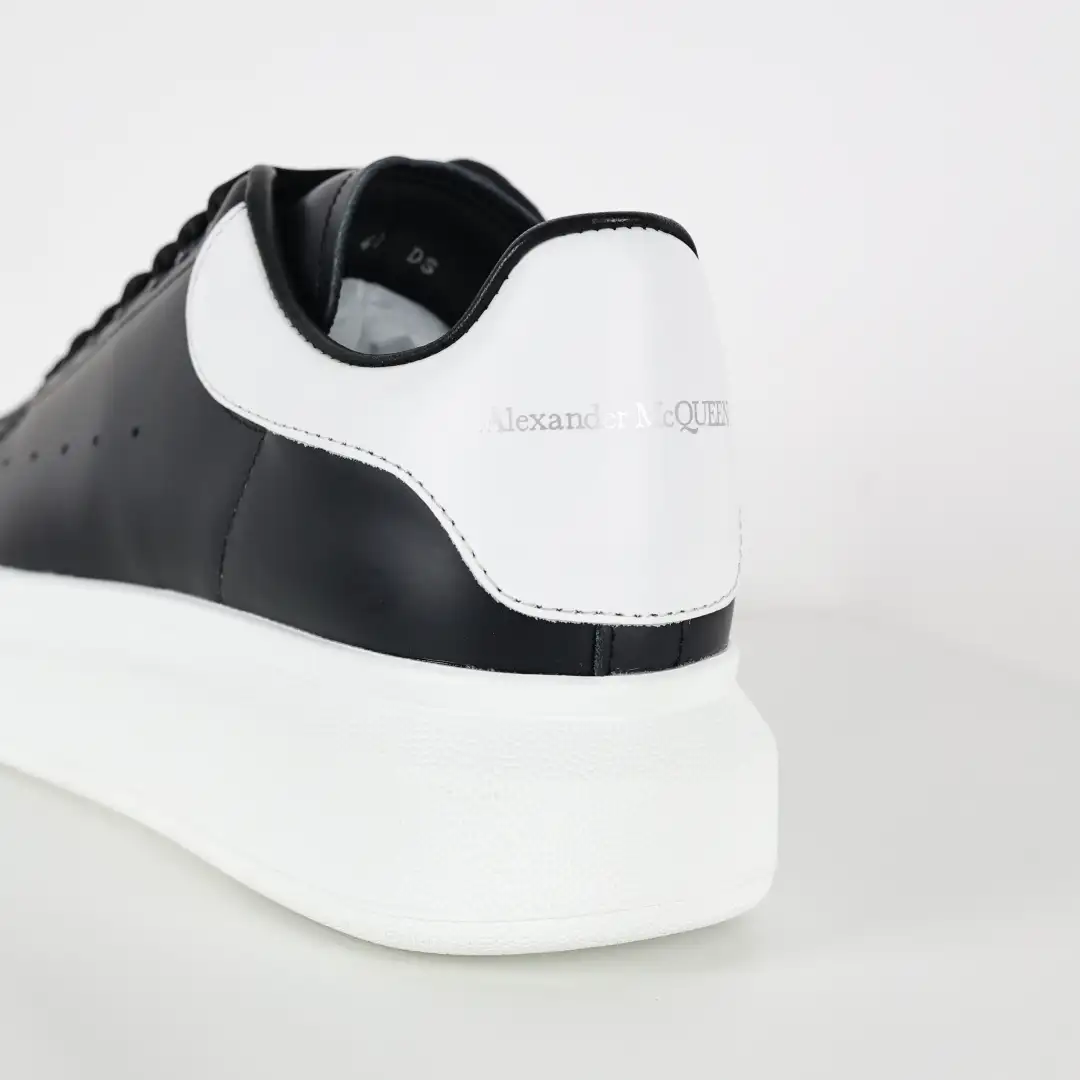 Alexander McQueen Black/White Heel Sneakers - Image 2