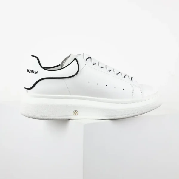Alexander McQueen White/Black Trim Sneakers