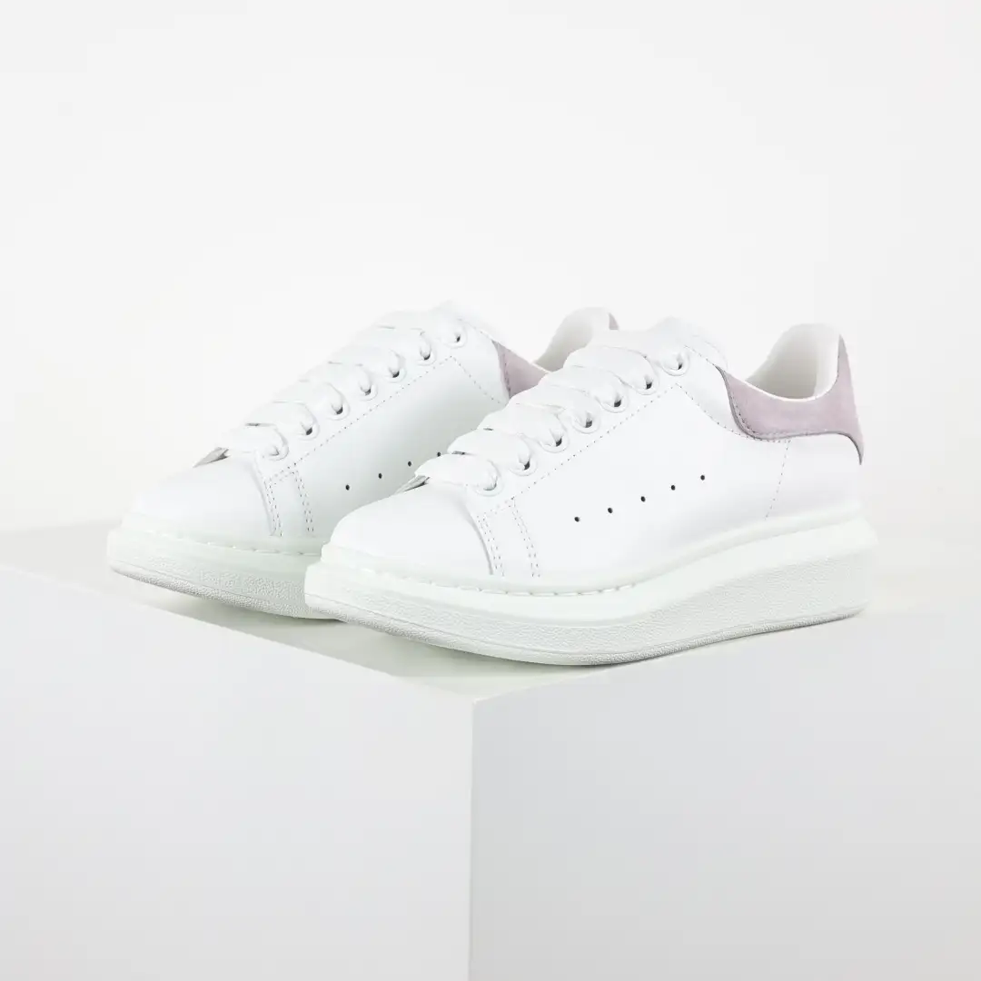 Alexander McQueen White/Lavender Sneakers - Image 4
