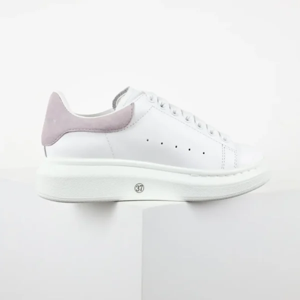 Alexander McQueen White/Lavender Sneakers