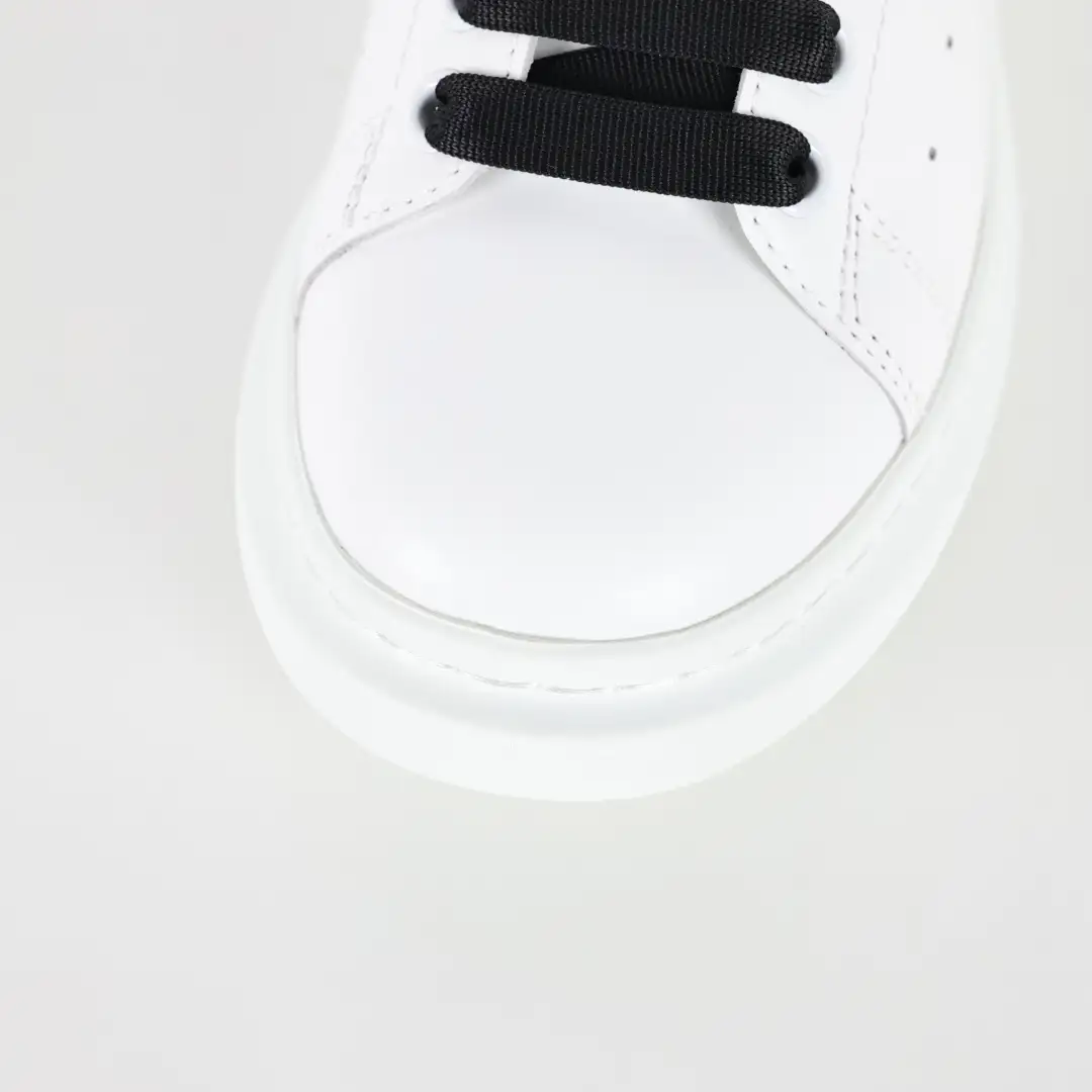 Alexander McQueen White/Black Rhinestone Sneakers - Image 5