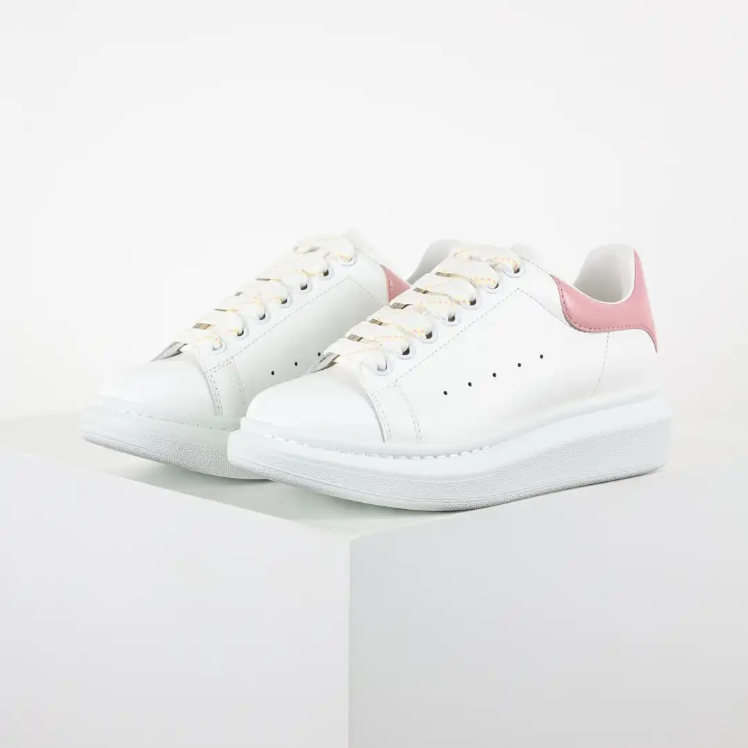 Alexander McQueen White/Light Pink Sneakers - Image 2