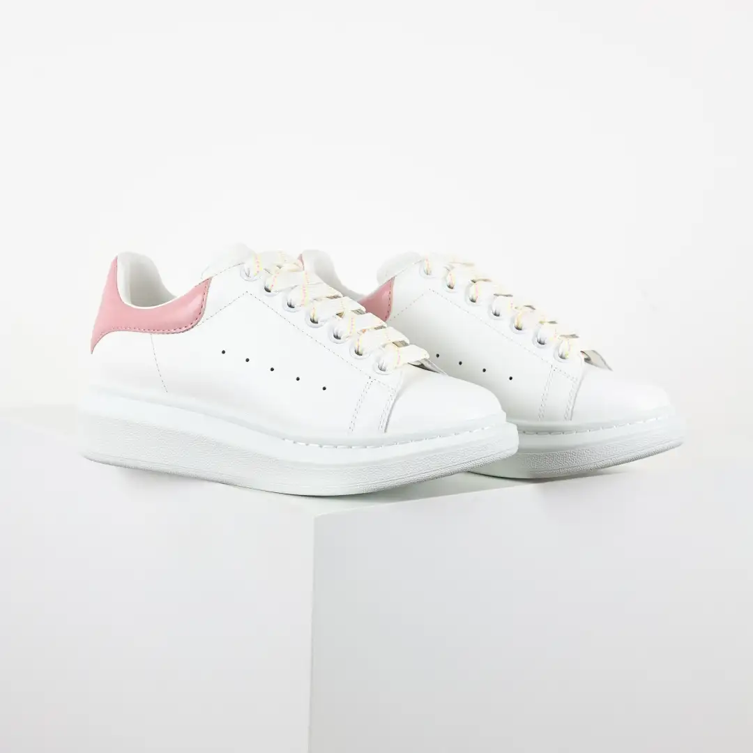 Alexander McQueen White/Light Pink Sneakers - Image 4
