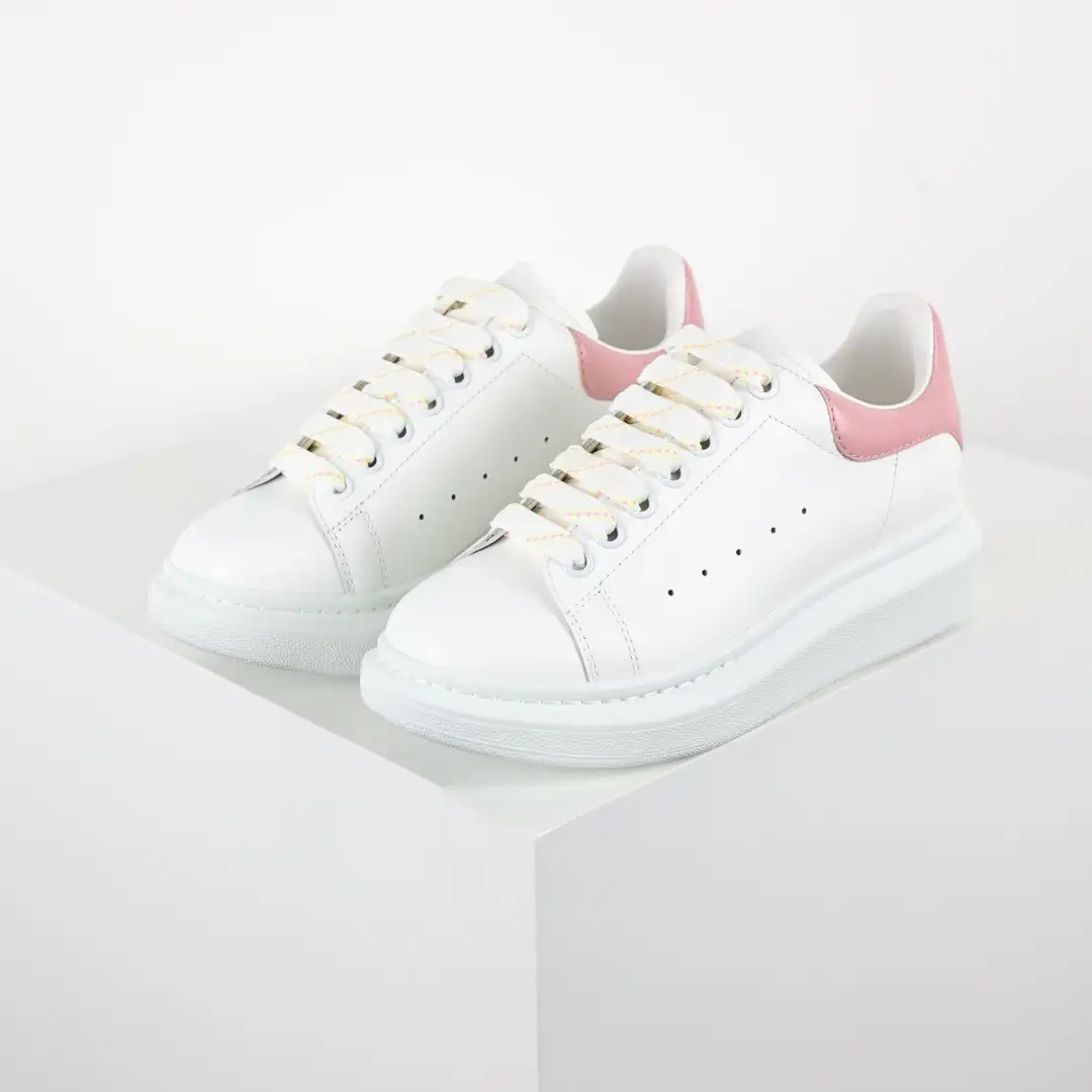 Alexander McQueen White/Light Pink Sneakers - Image 3