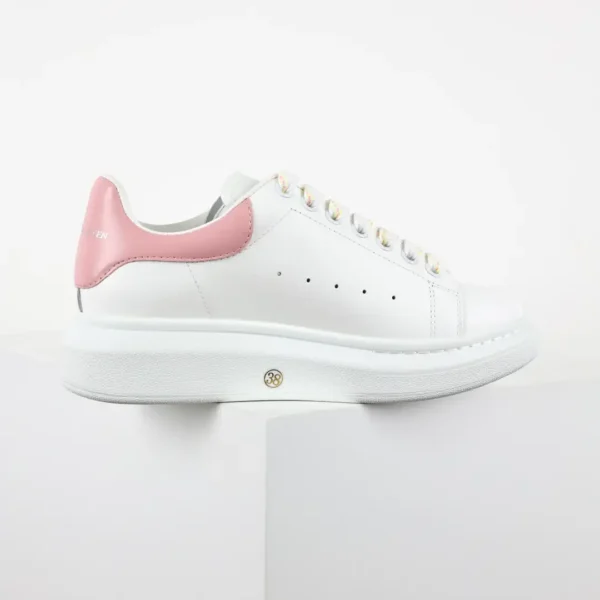 Alexander McQueen White/Light Pink Sneakers