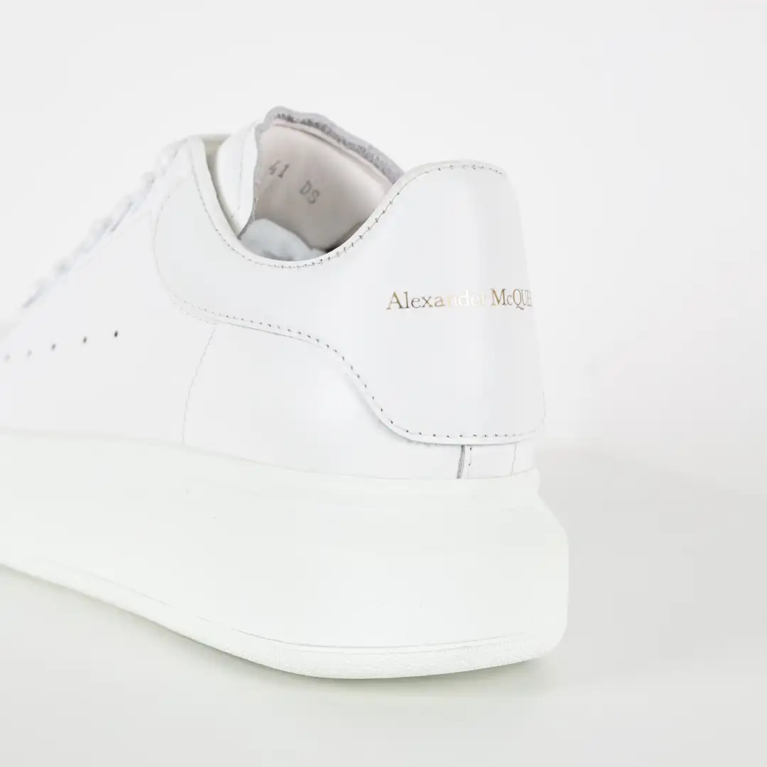 Alexander McQueen All-White Sneakers - Image 7