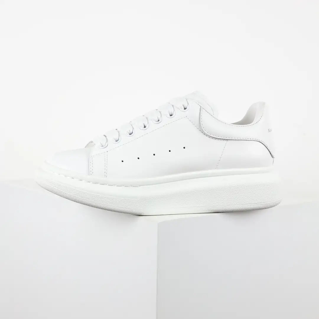 Alexander McQueen All-White Sneakers - Image 8
