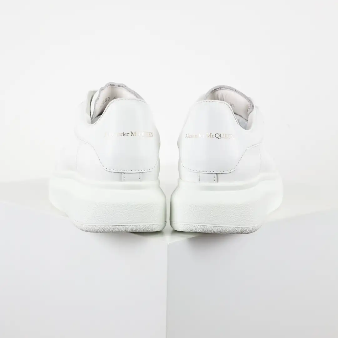 Alexander McQueen All-White Sneakers - Image 6