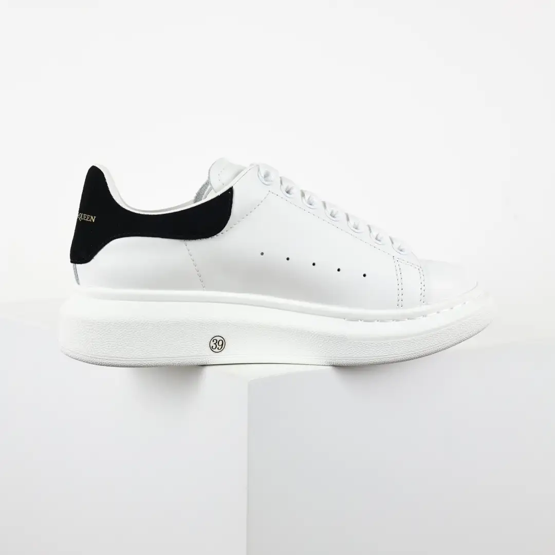Alexander McQueen White/Black Sneakers - Image 1