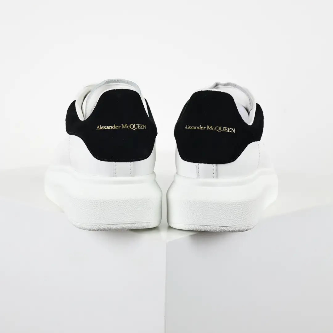 Alexander McQueen White/Black Sneakers - Image 9
