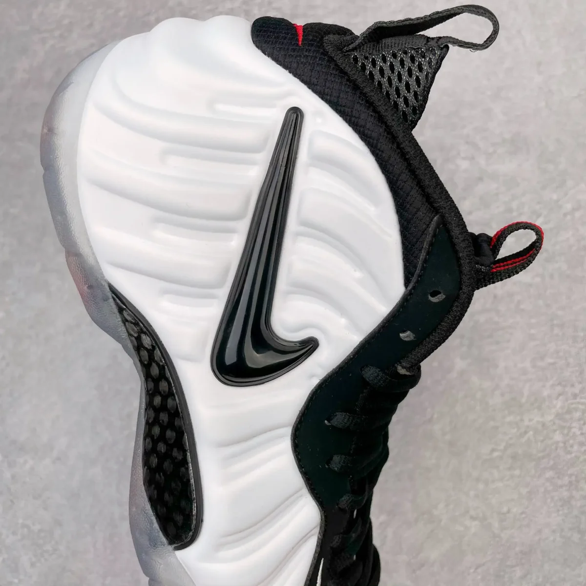 Nike White Black Foamposite Pro Sneakers - Image 2