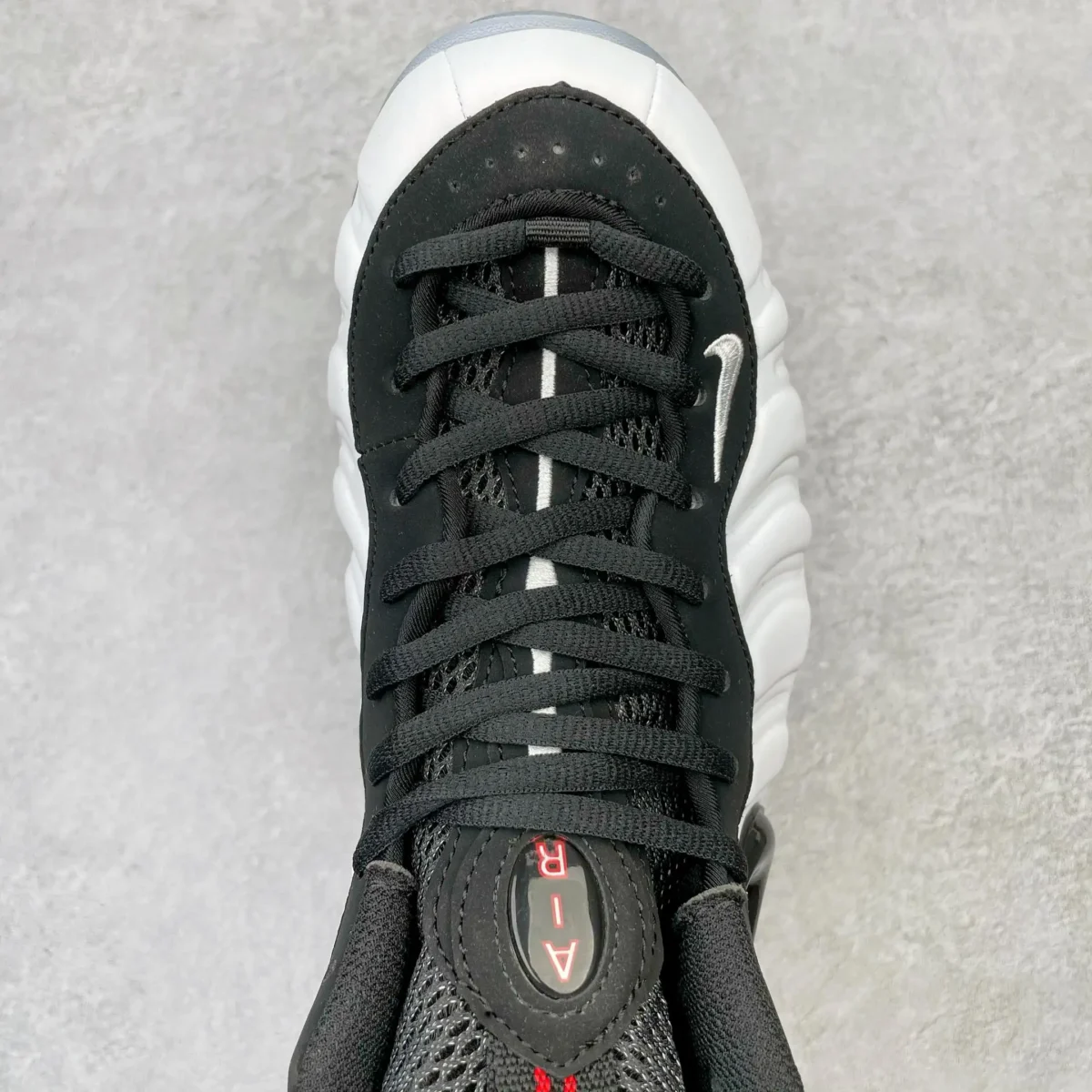 Nike White Black Foamposite Pro Sneakers - Image 4