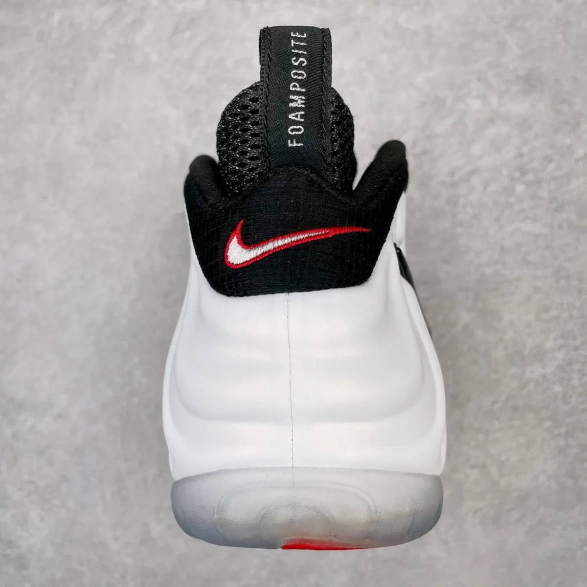 Nike White Black Foamposite Pro Sneakers - Image 8