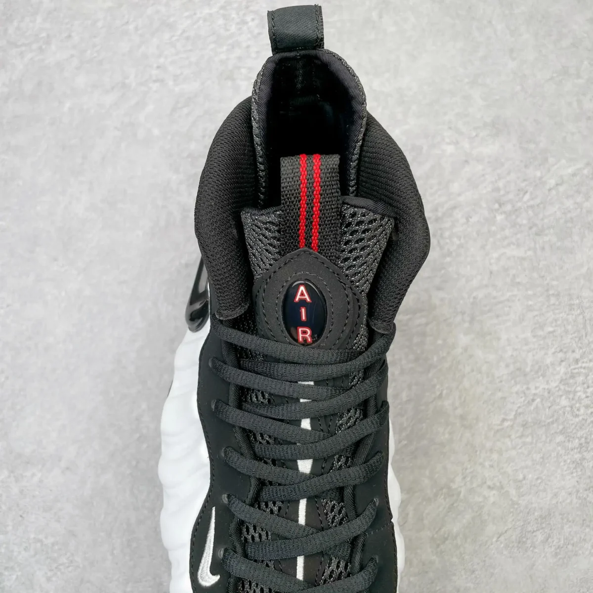 Nike White Black Foamposite Pro Sneakers - Image 9