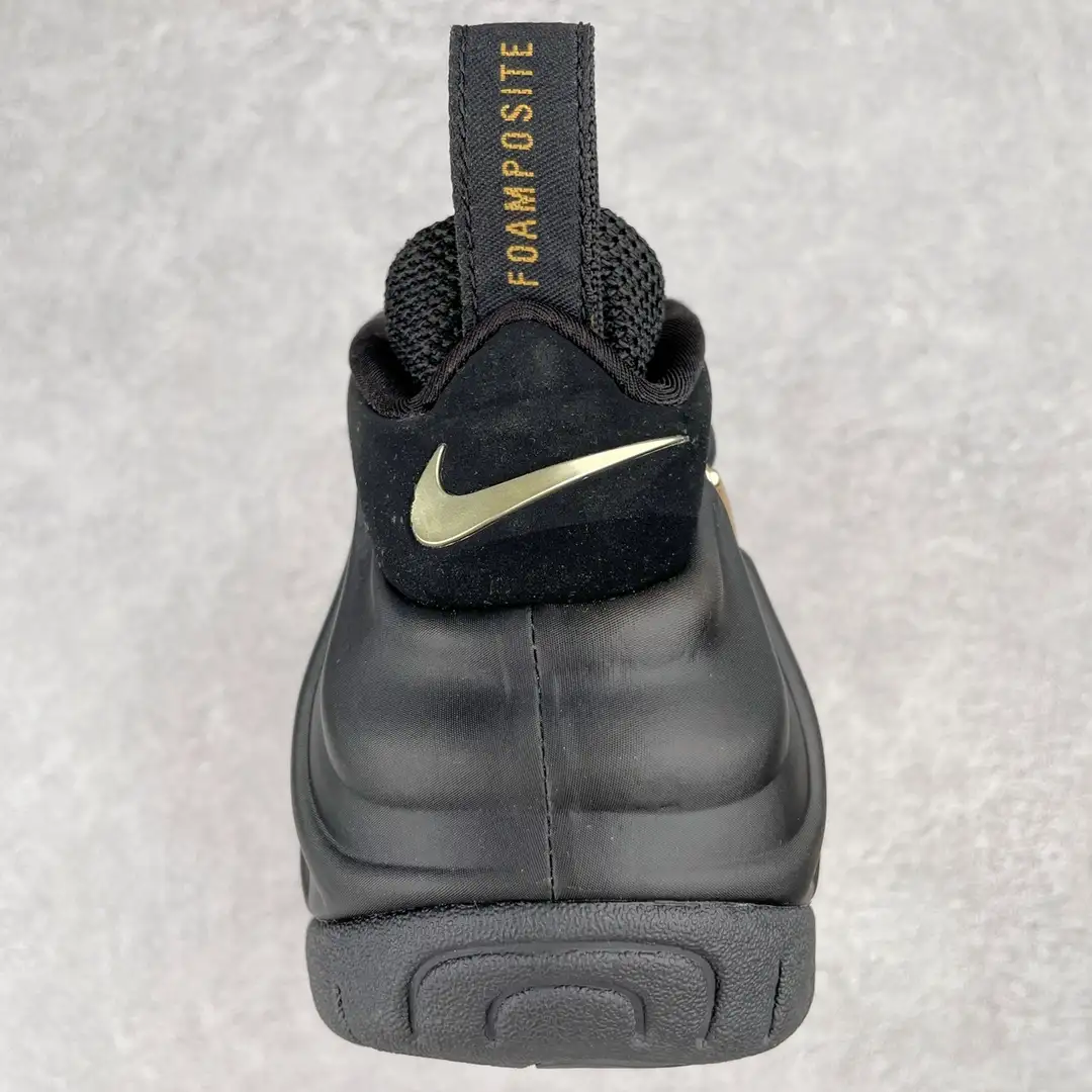 Nike Black Gold Foamposite Pro Sneakers - Image 9