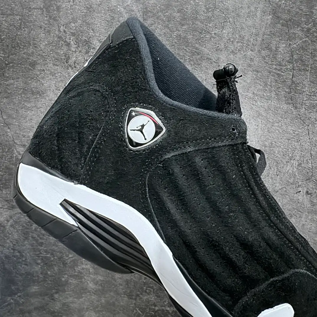 Air Jordan 14 Black White Sneakers - Image 2