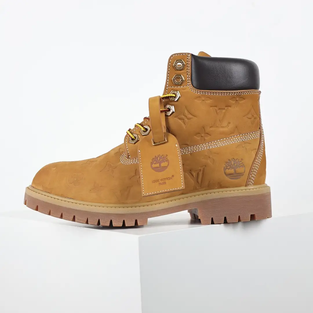 LV x Timberland Yellow Boots - Image 3