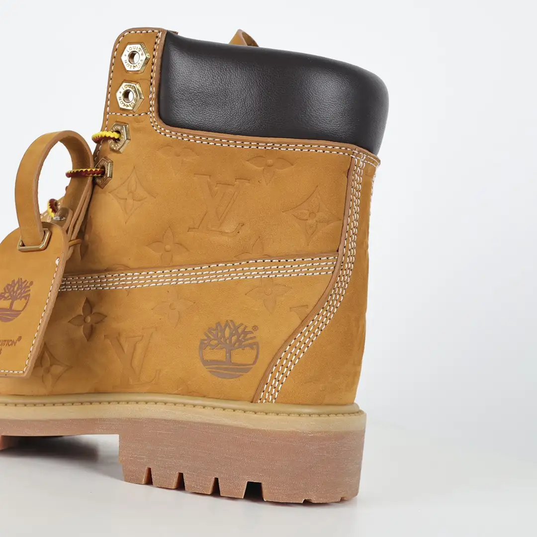 LV x Timberland Yellow Boots - Image 4