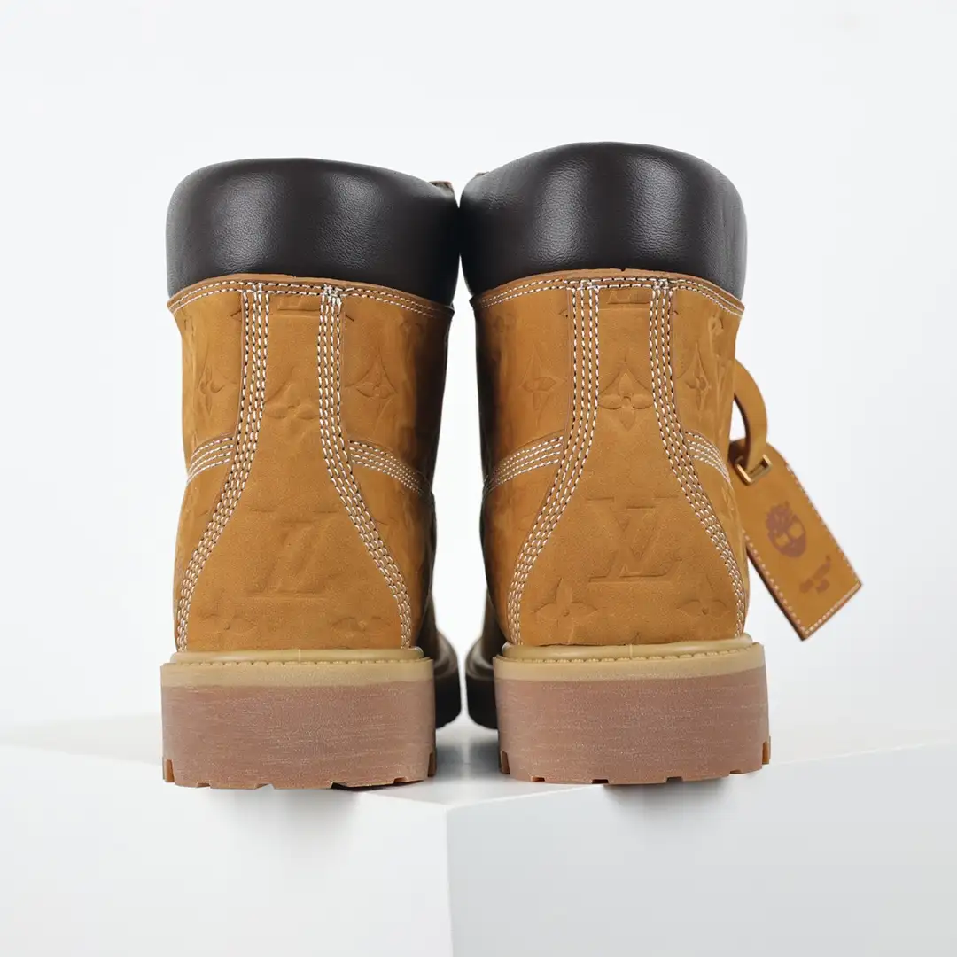 LV x Timberland Yellow Boots - Image 5