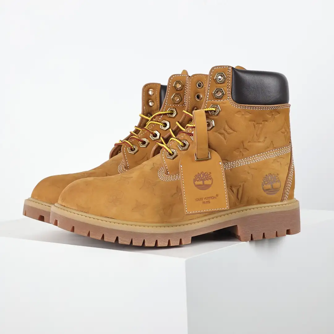 LV x Timberland Yellow Boots - Image 7