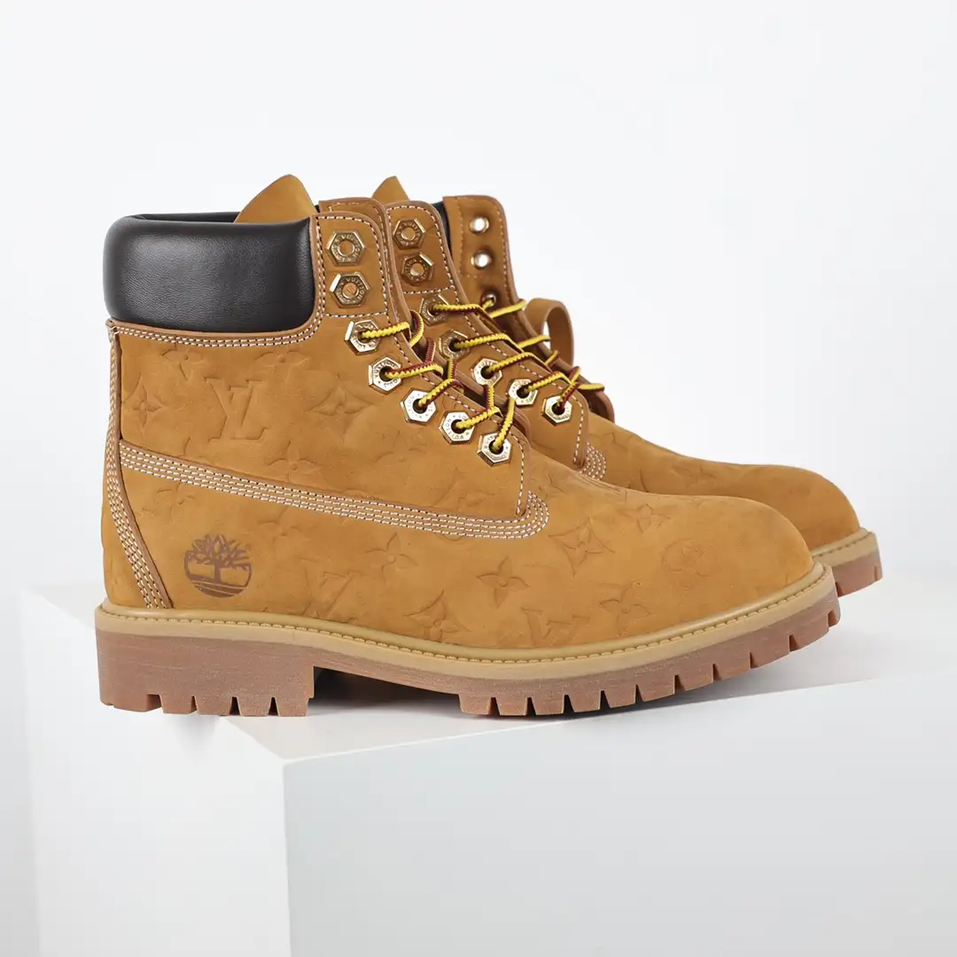 LV x Timberland Yellow Boots - Image 8