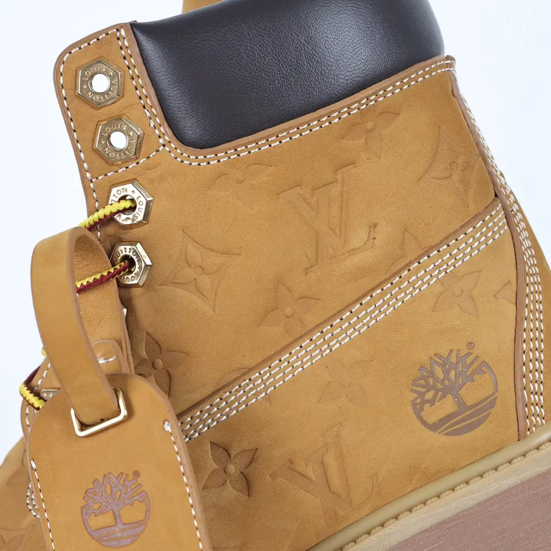 LV x Timberland Yellow Boots - Image 9