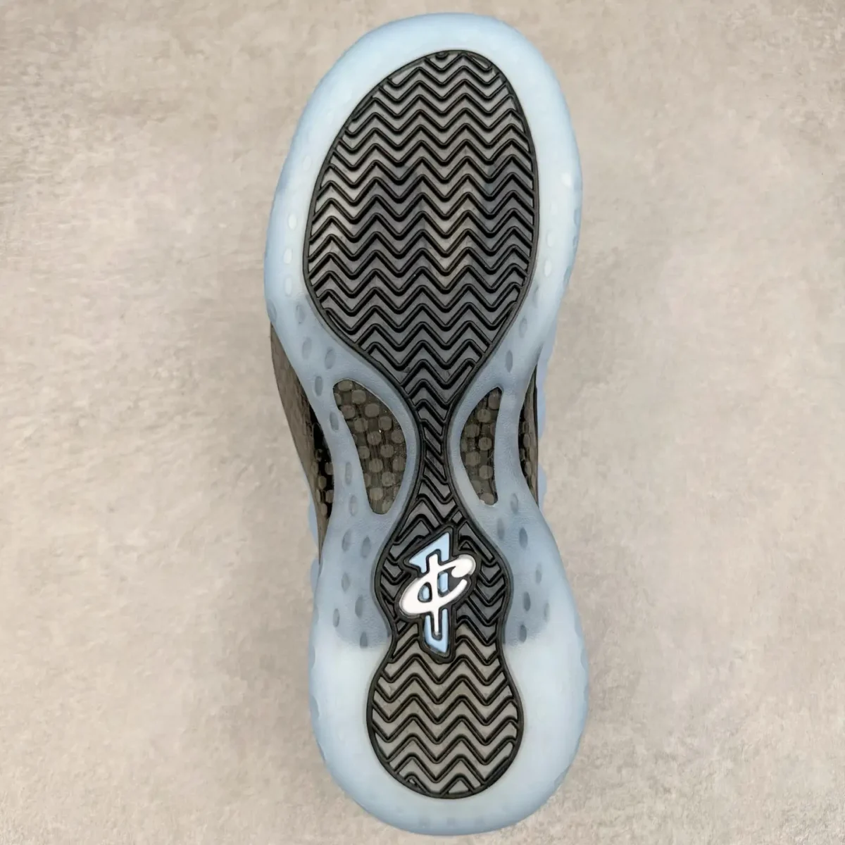 Nike Ice Blue Foamposite One Sneakers - Image 4