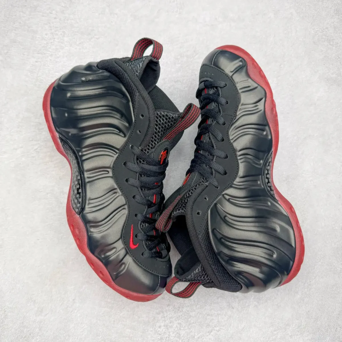 Nike Black Red Foamposite One Sneakers - Image 3