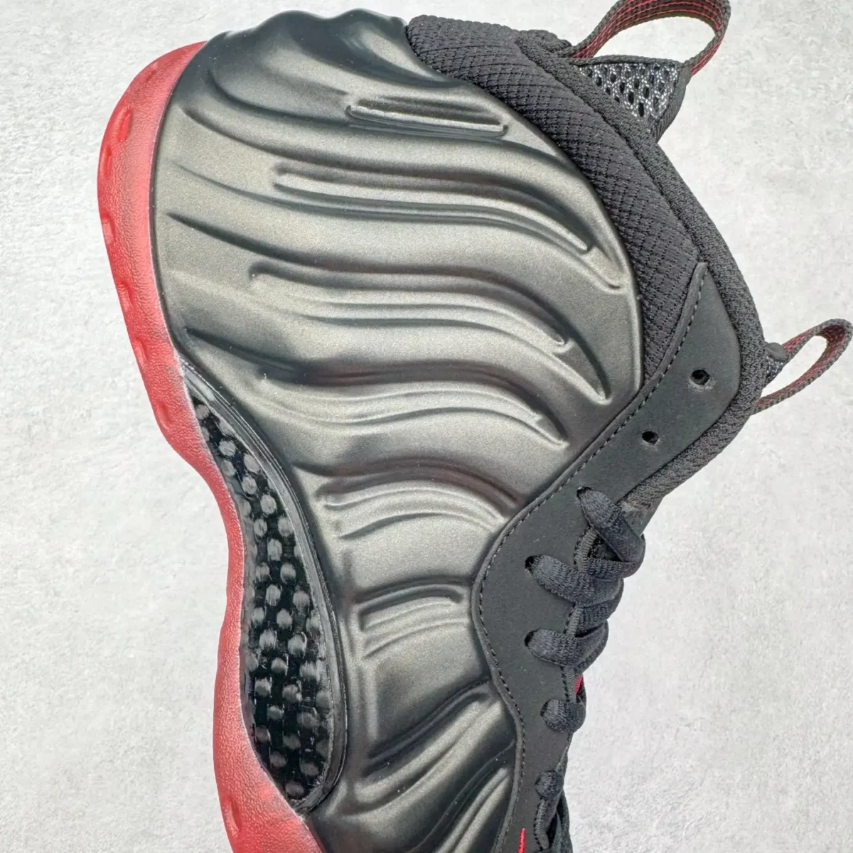 Nike Black Red Foamposite One Sneakers - Image 10