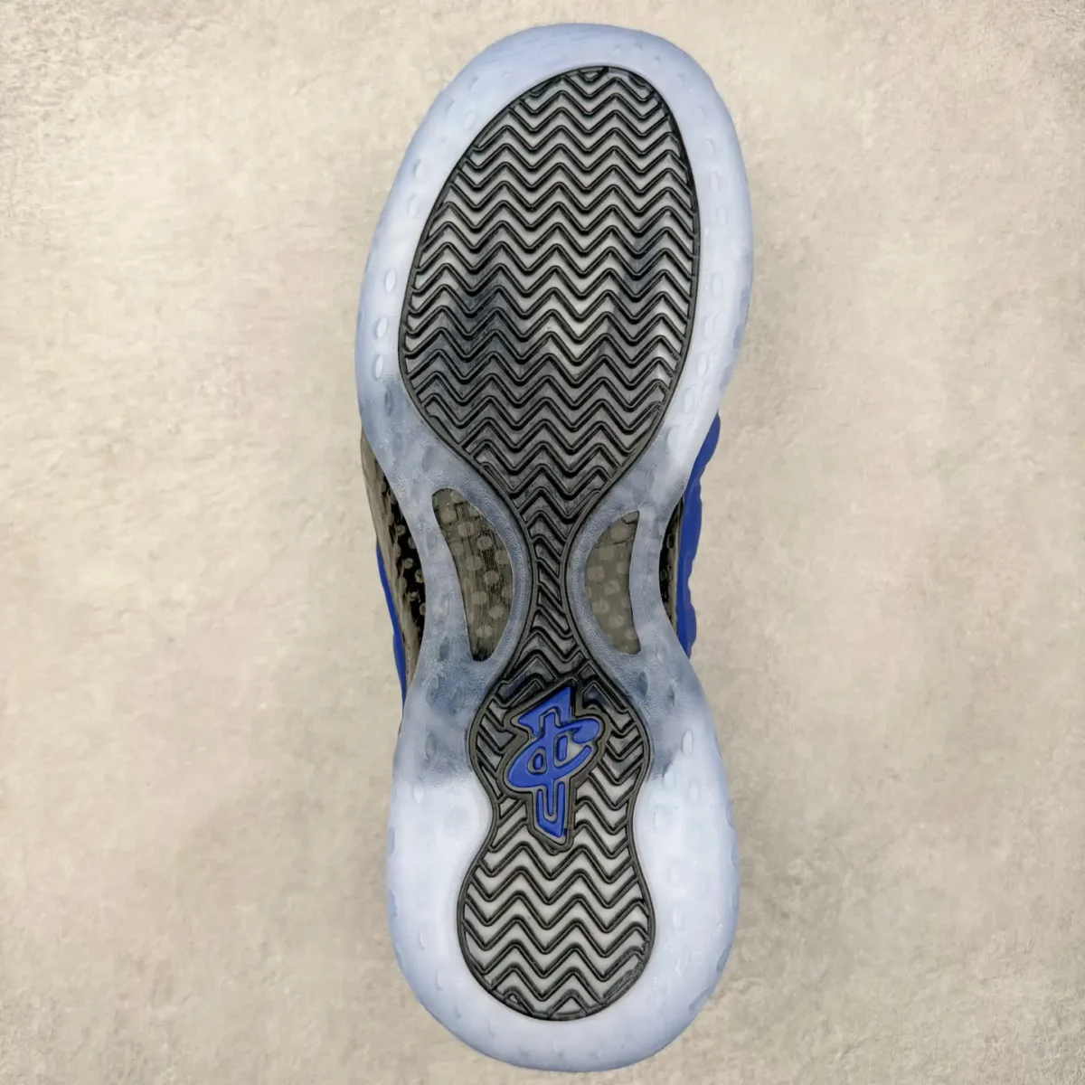 Nike Black Blue Foamposite One Sneakers - Image 6