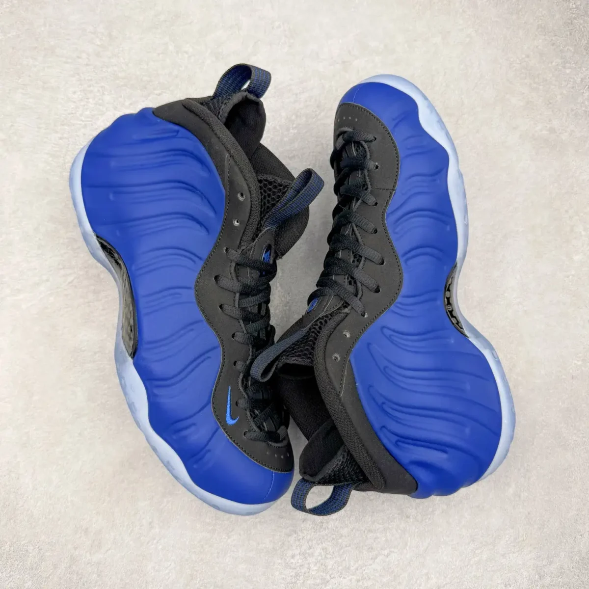 Nike Black Blue Foamposite One Sneakers - Image 7